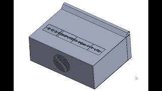 SOLIDWORKS VENT METHOD 2 SHEET METAL COMPANY NAME ADDED TO VENT [upl. by Jemena]