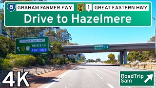 Drive from West Perth to Hazelmere  Western Australia  Ambient Sound  POV [upl. by Rika]