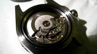 ETA28242 movement in a ROLEX Submariner shaped case [upl. by Nivak]