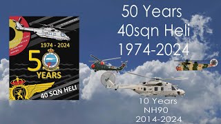 History of 40 Sqn Koksijde  50th anniversary 19742024 [upl. by Biddy241]