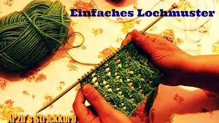 ◥ Stricken Lernen Einfaches Lochmuster ◤ [upl. by Chadd844]