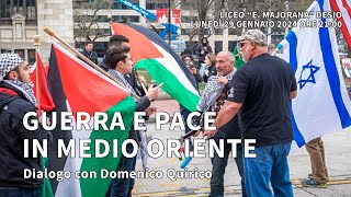 Guerra e pace in Medio Oriente  Dialogo con Domenico Quirico [upl. by Bahe]