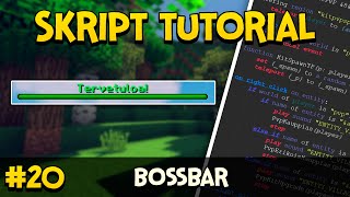 Minecraft Skript Tutorial BOSSBAR 20 [upl. by Nollie852]