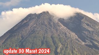 ERUPSI GUNUNG MERAPI KONDISI PUNCAK BERUBAH DRASTIS SEPERTI TERBELAH [upl. by Nilrac965]