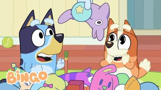 Bingos Favourite Toys 🧸 🧡  Sister Playtime with Bingo and Bluey  Bingo  Official Channel [upl. by Lenz]