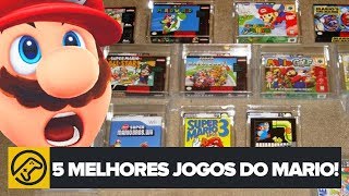 5 MELHORES JOGOS DO MARIO [upl. by Alston]