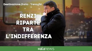 Renzi riparte con il treno da Roma tra indifferenza e qualche strigliata [upl. by Sidalg]