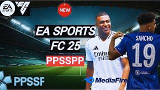 EA Sports FC 25 PPSSPP GameplayInstallation Guide [upl. by Htederem743]