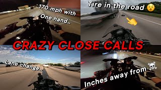 MOTORCYCLE CLOSE CALLS  NEAR DEATH EXPERIENCE  PURE ADRENALINE  Unknownrider addition [upl. by Marline]