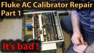 289 Fluke 5200A Programmable AC Calibrator Repair Part 1 [upl. by Ashman]