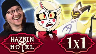 HAZBIN HOTEL EPISODE 1 REACTION  Overture  Hell Is Forever  Happy Day In Hell  Review [upl. by Adele]