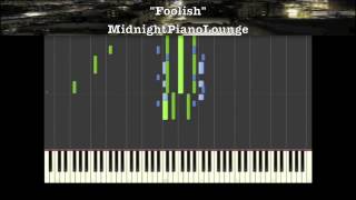 ♫ Ashanti  Foolish Piano Tutorial In F Minor ♫ [upl. by Auqinehs67]