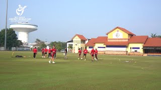 U19 CWC Asia Q Div 1  UAE v Oman highlights [upl. by Lilak]