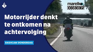 Motorrijder neemt GROTE RISICOs bij achtervolging  DASHCAM DONDERDAG 🚔 politie [upl. by Eladal]