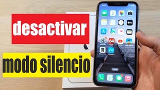 Cómo desactivar el modo silencio de mi iphone 11  Como quitar modo silencio de iphone 11 pro [upl. by Nahsor]