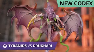 Tyranids vs Drukhari  NEW CODEX  Warhammer 40k 9th Edition Battle Report [upl. by Ennaid501]