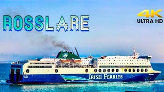 ROSSLARE IRELAND EUROPORT 4k IRISH FERRIES [upl. by Ettenrahc]