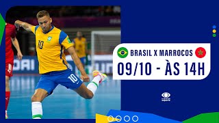 AO VIVO  BRASIL X MARROCOS  AMISTOSO BR FUTSAL TOUR [upl. by Brock]