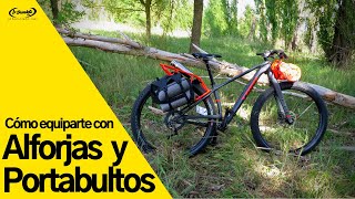 PORTABULTOS Y ALFORJAS cómo transportar equipaje en bicicleta en una ruta cicloturista  ANÁLISIS [upl. by Iddet]