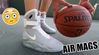 I Played Basketball In My Nike Air Mags [upl. by Ilujna514]