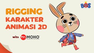 Tutorial Mudah Rigging Karakter Animasi 2D dengan MOHO [upl. by Inait]