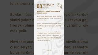 AHİRET YOLCUSUNU UĞURLARKEN CENAZE ADABI [upl. by Leontyne941]