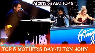 Alejandro Aranda “Blesser” Original Song on piano Mothers Day Dedication  American Idol 2019 Top 5 [upl. by Eyla799]