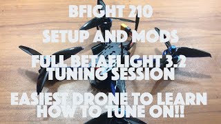 BFIGHT 210 FULL BETAFLIGHT TUNING SESSIONMODSSETUP DECEMBER 2017 [upl. by Bussey533]