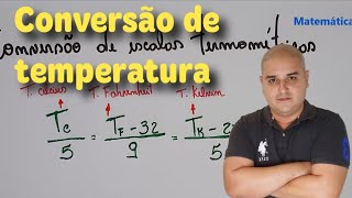 Termologia 03 Conversão entre Escalas Termométricas  Conversão de temperatura [upl. by Pfaff669]