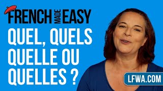 French Made Easy QUEL QUELS QUELLE or QUELLES [upl. by Eisen]