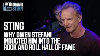 Sting on Gwen Stefani Inducting Him Into the Rock amp Roll Hall of Fame 2016 [upl. by Faubion874]