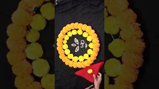 rangolidesigns navratrispecial flowerdecoration [upl. by Adnohral316]