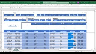 Créer un tableau commercial 2  Tuto Excel [upl. by Annaoj]