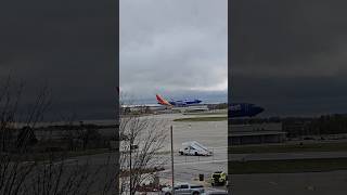 Southwest Touching Down Des Moines International Airport [upl. by Allimac]