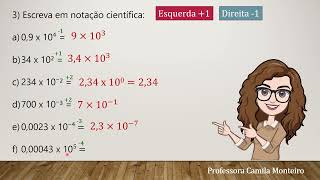 Notação científica  Exercícios resolvidos  Profª Camila Monteiro [upl. by Orit]