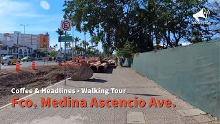 Francisco Medina Ascencio Ave during northbound lateral construction [upl. by Eiramyllek]