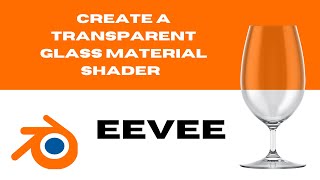 Create a transparent glass material shader in Blender Eevee [upl. by Aicinad864]