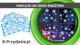 Naklejki na okno okna szybę świąteczne święta ozdoby boże narodzenie śnieżynki  PrzydaSiePL [upl. by Careaga]