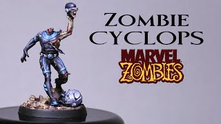 How to paint Marvel Zombies  Zombie Cyclops [upl. by Fidela297]