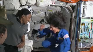 Boeing Starliner crew enters space station after docking [upl. by Ecertap]