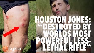 Houston Jones quotDestroyed By The Worlds Most Powerful LessLethal Riflequot [upl. by Ethbinium]