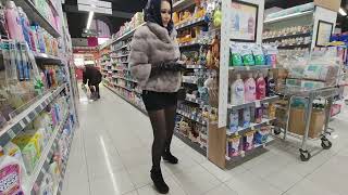 4k Granate styling walking in public shopping cosmetics in Vienna austria [upl. by Rebmeced]