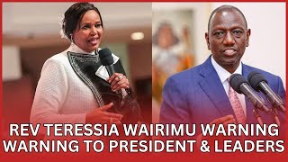 Rev Teresia Wairimu shocking warning kuri thirikari na mutongoria wayo [upl. by Taam504]