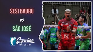 Sesi Bauru x São José  MELHORES MOMENTOS  Superliga Masculina 2425 [upl. by Akeem]