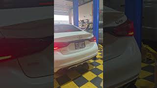 Infiniti Q50 Redsport Axle Back J Pipe Start Up Sound🔥 [upl. by Hardie]