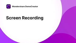 How to Record PC Screen  Wondershare DemoCreator Tutorial [upl. by Tonl]