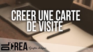 Créer sa carte de visite avec PHOTOSHOP TUTO FR [upl. by Naget]