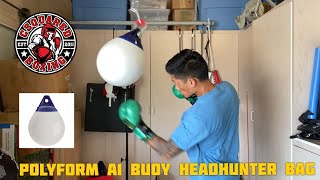 How To Make An Aqua Headhunter Punching Bag POLYFORM A1 BUOY PERFECT FOR HEAD MOVEMENT AND PUNCHING [upl. by Krischer]