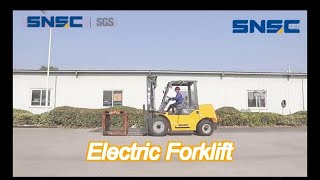 3 ton lithiumion 4 wheel electric forklift ce iso [upl. by Largent]