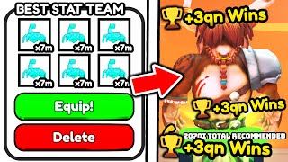 I RESTART Arm Wrestle Simulator With STRONGEST STAT PET TEAM [upl. by Ymmas]